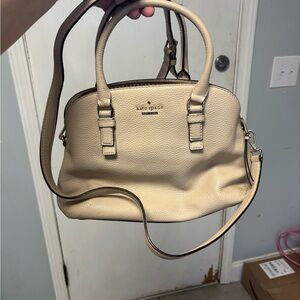 Kate Spade Beige Leather Satchel